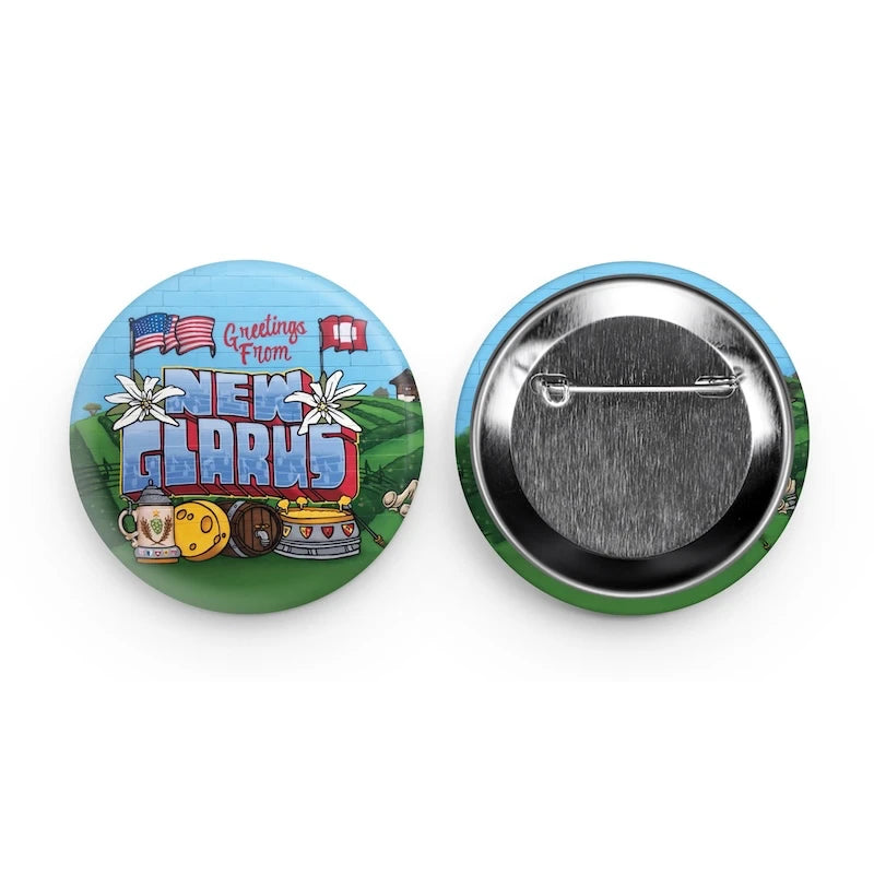 New Glarus Mural Buttons (2")