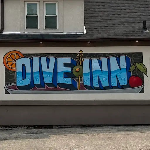 Dive Inn Mural Close Up