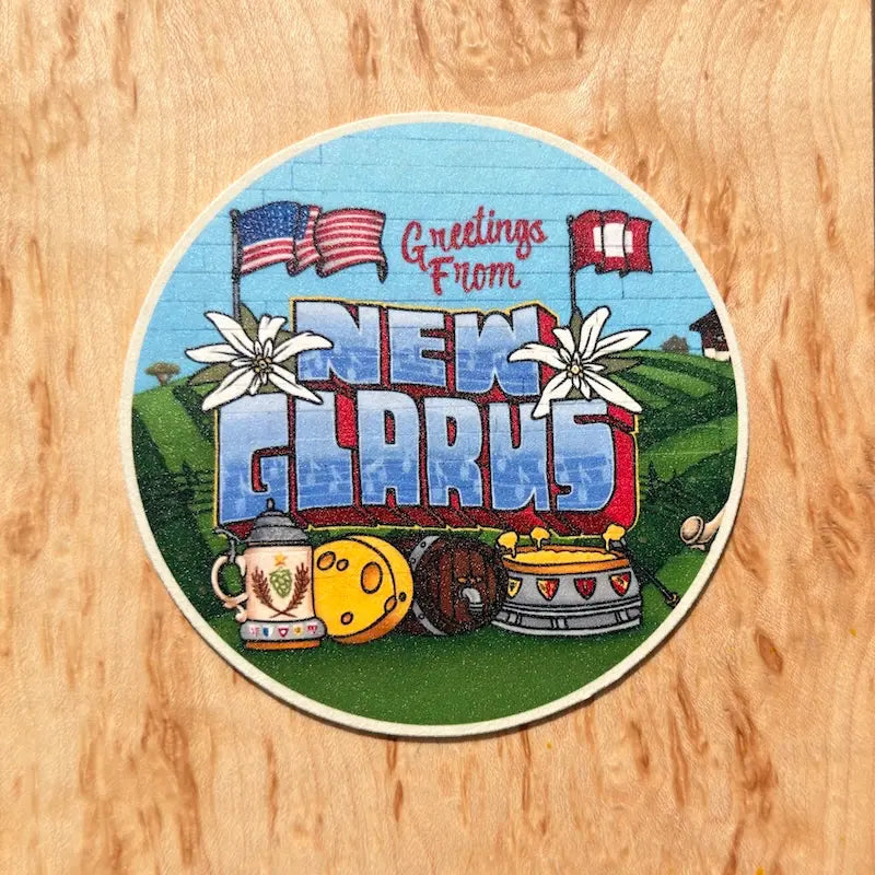 New Glarus Mural Coasters (4")