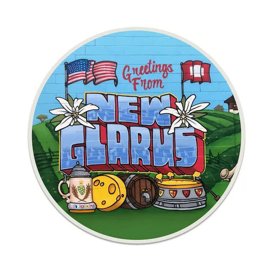 New Glarus Mural Coasters (4")