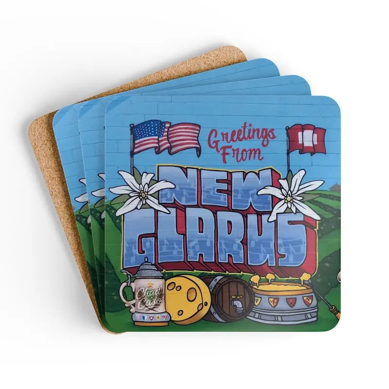 New Glarus Mural Coasters (4")